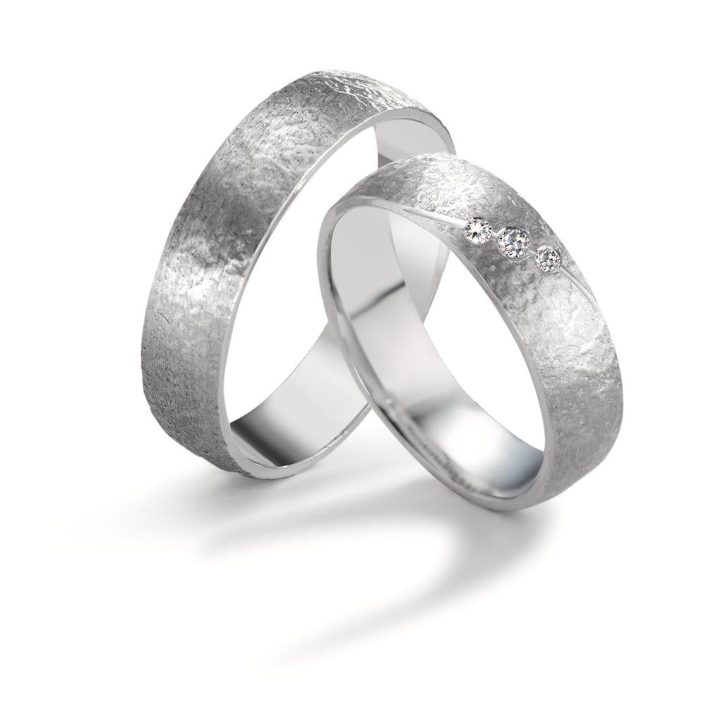 Partnerringe 750/18K hvidguld