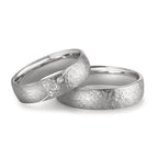 Partnerringe 750/18K hvidguld
