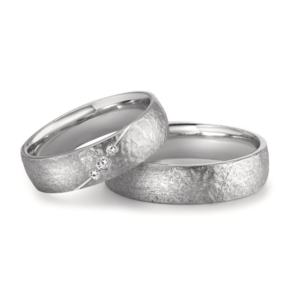 Partnerringe 750/18K hvidguld