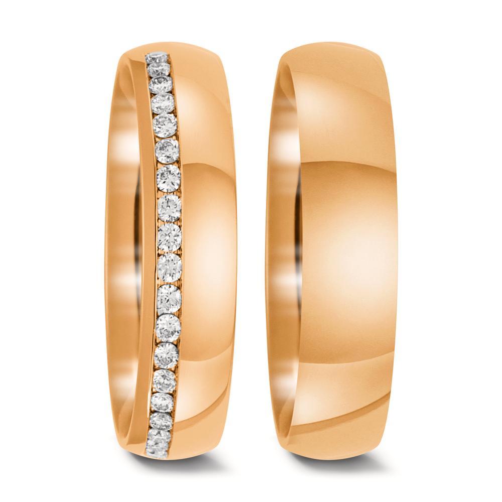Partnerringe 750/18K roseguld