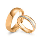 Partnerringe 750/18K roseguld