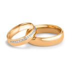 Partnerringe 750/18K roseguld