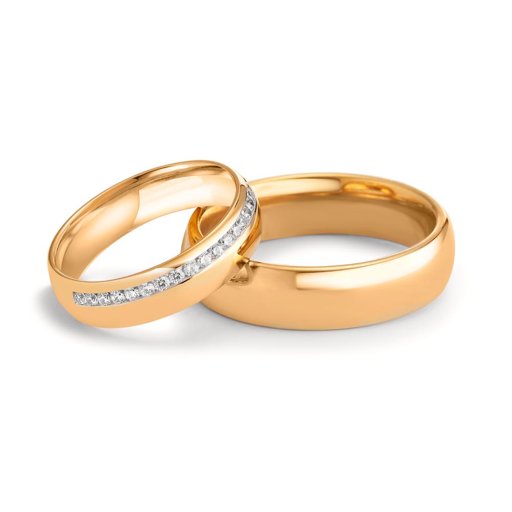 Partnerringe 750/18K roseguld
