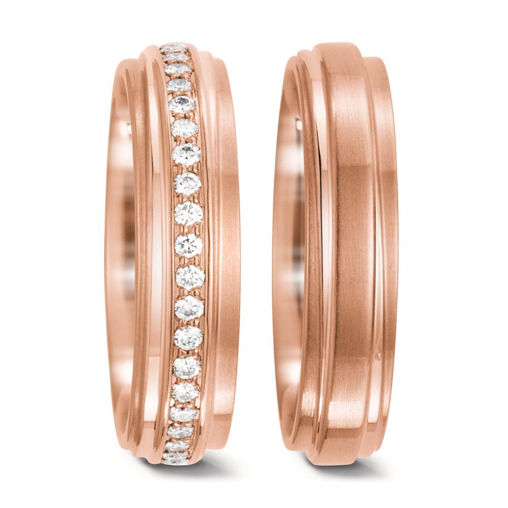 Partnerringe 750/18K roseguld