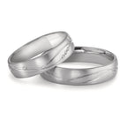 Partnerringe 750/18K hvidguld