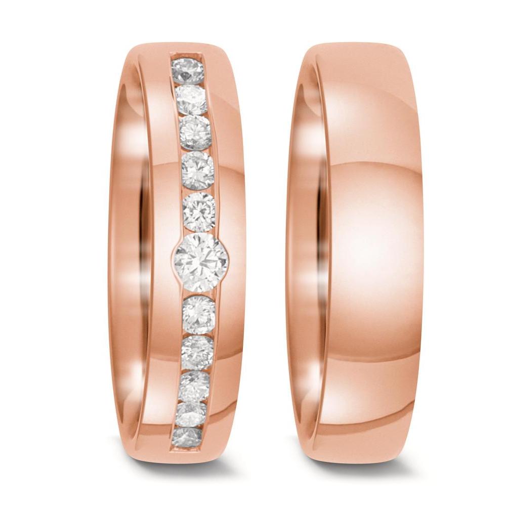 Partnerringe 750/18K rødguld