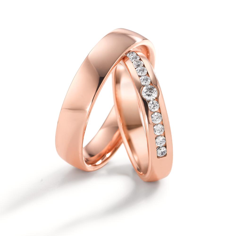 Partnerringe 750/18K rødguld