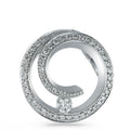 Vedhæng 750/18K hvidguld Diamant 0.30 ct, 50 Sten , [Brillant], w-si Ø16 mm