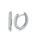 Click kreoler 750/18K hvidguld Diamant 0.25 ct, 22 Sten , [Brillant], w-si
