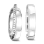 Partnerringe 750/18K hvidguld