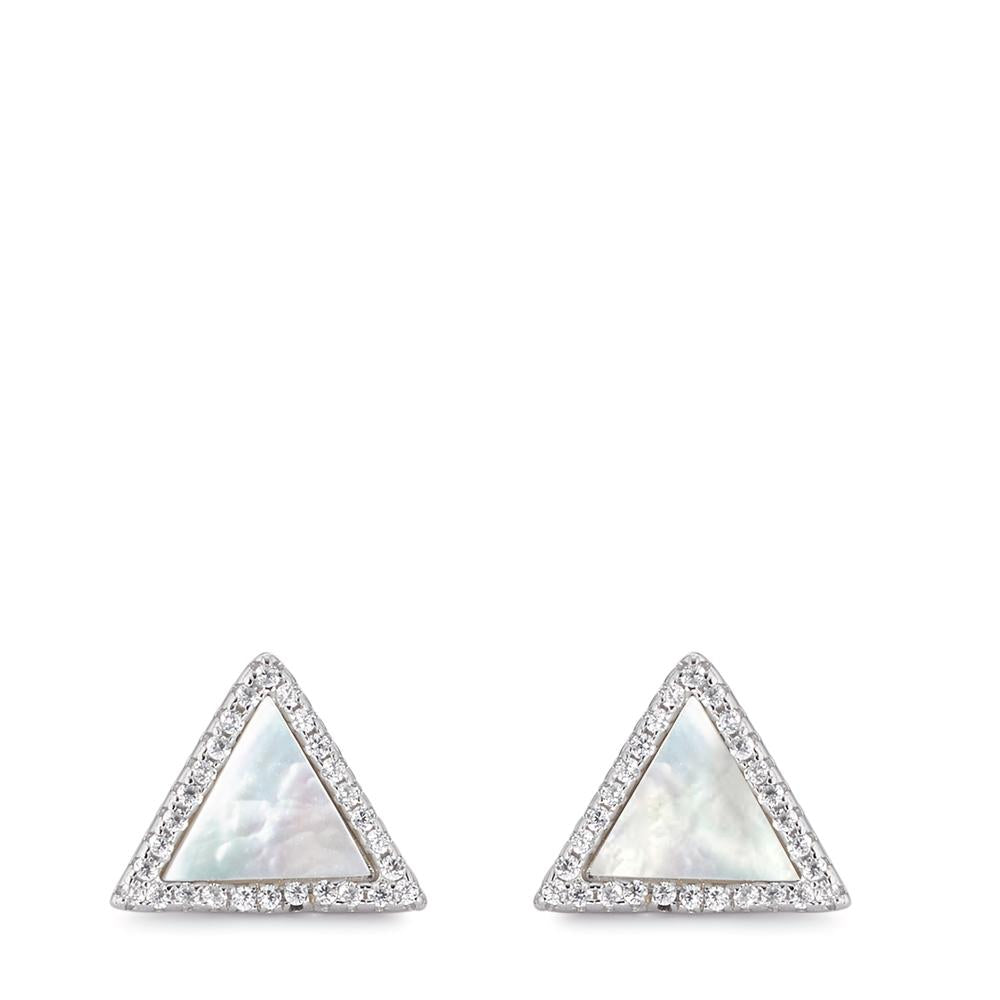 Ørestikker Sølv Zirconia rhodineret