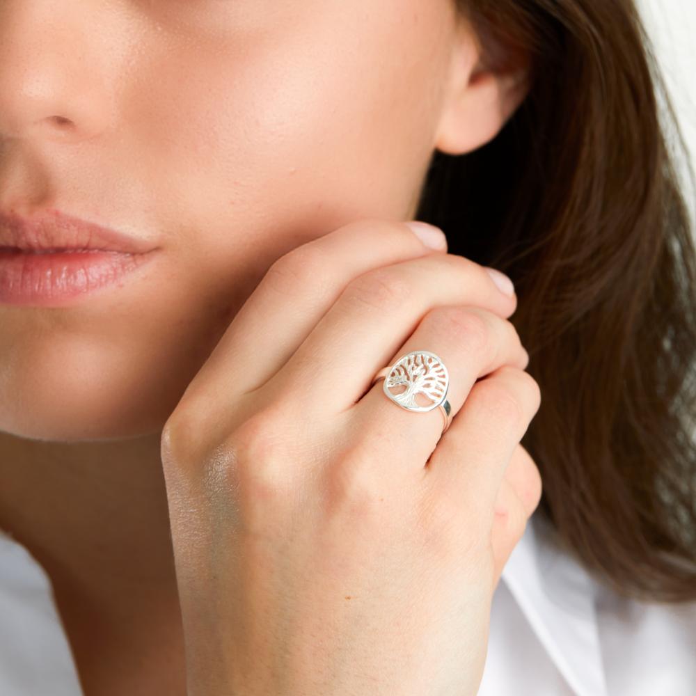 Ringe Sølv Livets træ Ø14 mm
