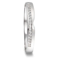 Partnerringe 750/18K hvidguld Diamant 0.085 ct, 17 Sten , tw-vsi