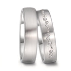 Partnerringe 750/18K hvidguld