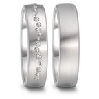 Partnerringe 750/18K hvidguld