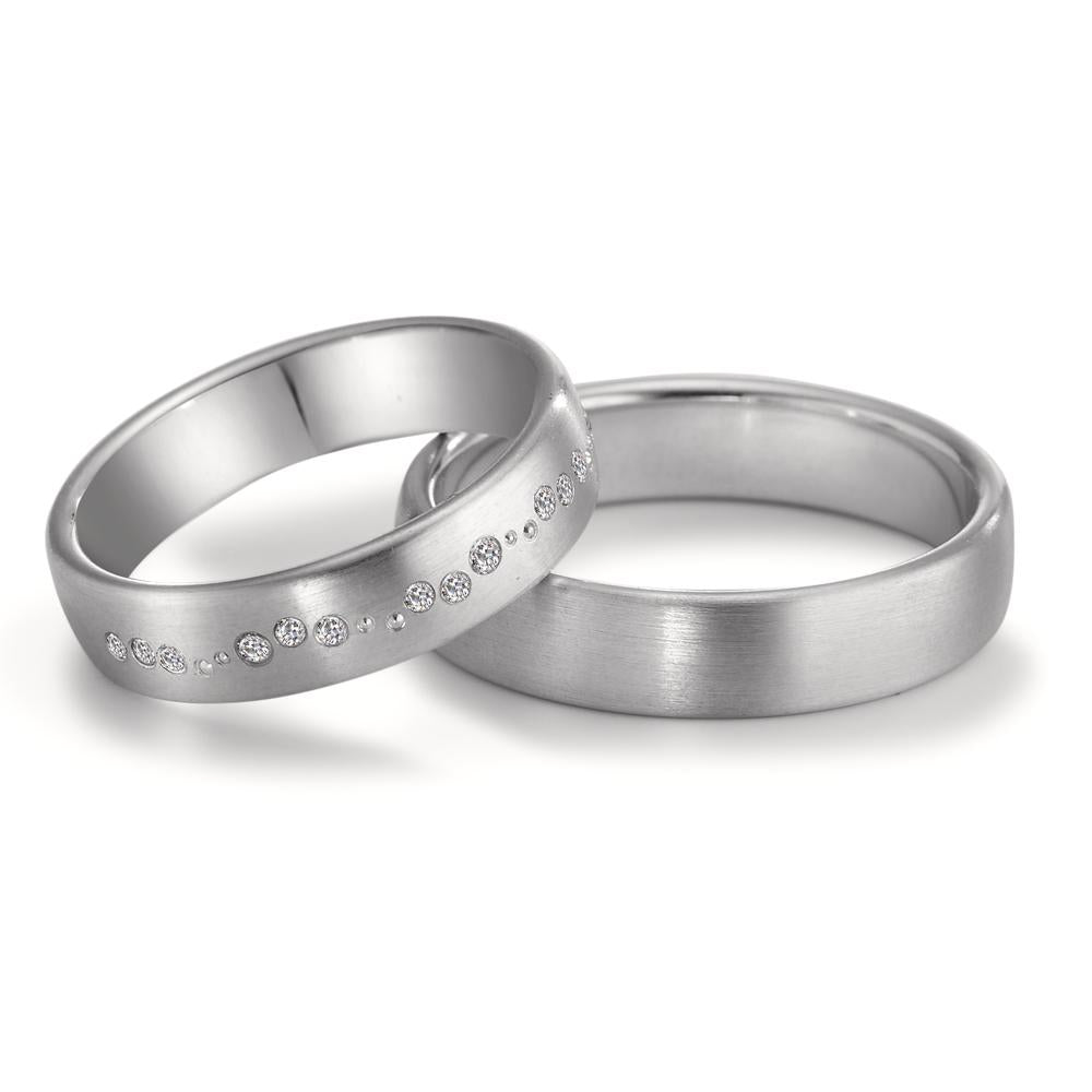 Partnerringe 750/18K hvidguld