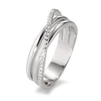 Ringe 750/18K hvidguld Diamant hvid , 0.14 ct, 33 Sten , [Brillant], w-si