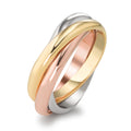 Ringe 750/18K guld, 750/18K hvidguld, 750/18K rødguld
