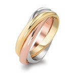 Ringe 750/18K guld, 750/18K hvidguld, 750/18K rødguld