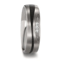 Partnerringe Titanium, Kulstof Diamant 0.03 ct, 3 Sten , tw-si