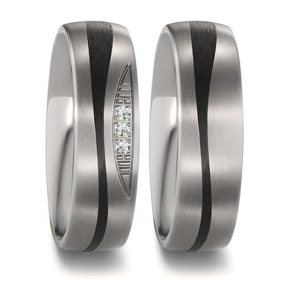 Partnerringe Titanium, Kulstof