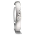 Partnerringe 750/18K hvidguld Diamant 0.036 ct, 5 Sten , tw-vsi