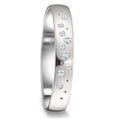 Partnerringe 750/18K hvidguld Diamant 0.087 ct, 9 Sten , tw-si