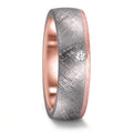 Partnerringe 999 tantal, 585/14K roseguld Diamant 0.03 ct, w-si