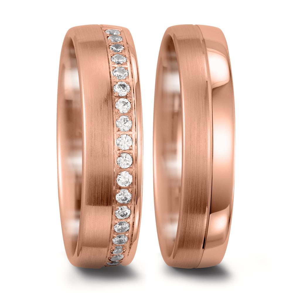 Partnerringe 750/18K roseguld