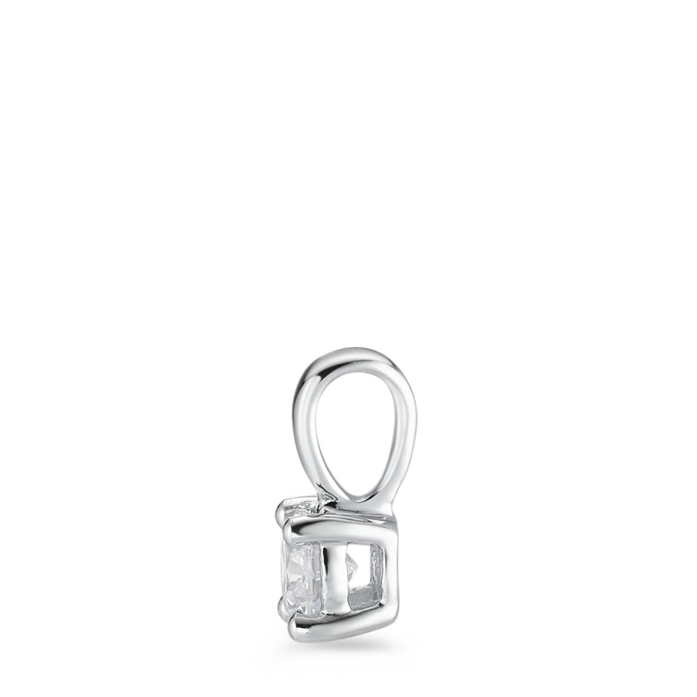 Vedhæng 750/18K hvidguld Diamant hvid , 0.25 ct, [Brillant], w-si Ø4 mm