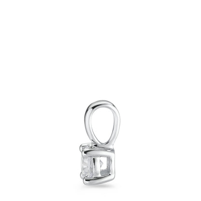 Vedhæng 750/18K hvidguld Diamant hvid , 0.25 ct, [Brillant], w-si Ø4 mm