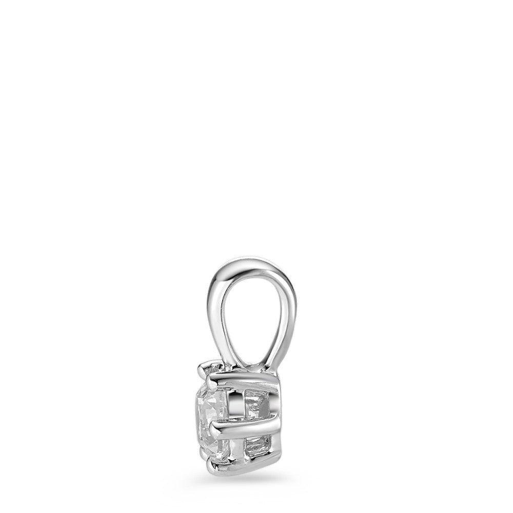 Vedhæng 750/18K hvidguld Diamant hvid , 0.25 ct, [Brillant], w-si Ø5 mm