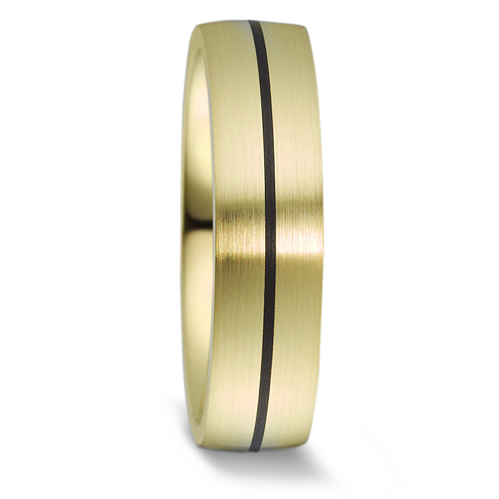 Partnerringe 585/14K guld, Kulstof