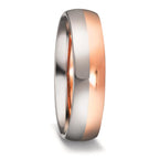 Partnerringe 750/18K hvidguld, 750/18K roseguld