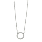 Collier 750/18K hvidguld Diamant 0.115 ct, w-si 42 cm Ø10 mm