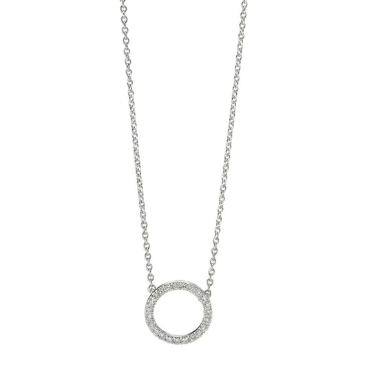 Collier 750/18K hvidguld Diamant 0.115 ct, w-si 42 cm Ø10 mm