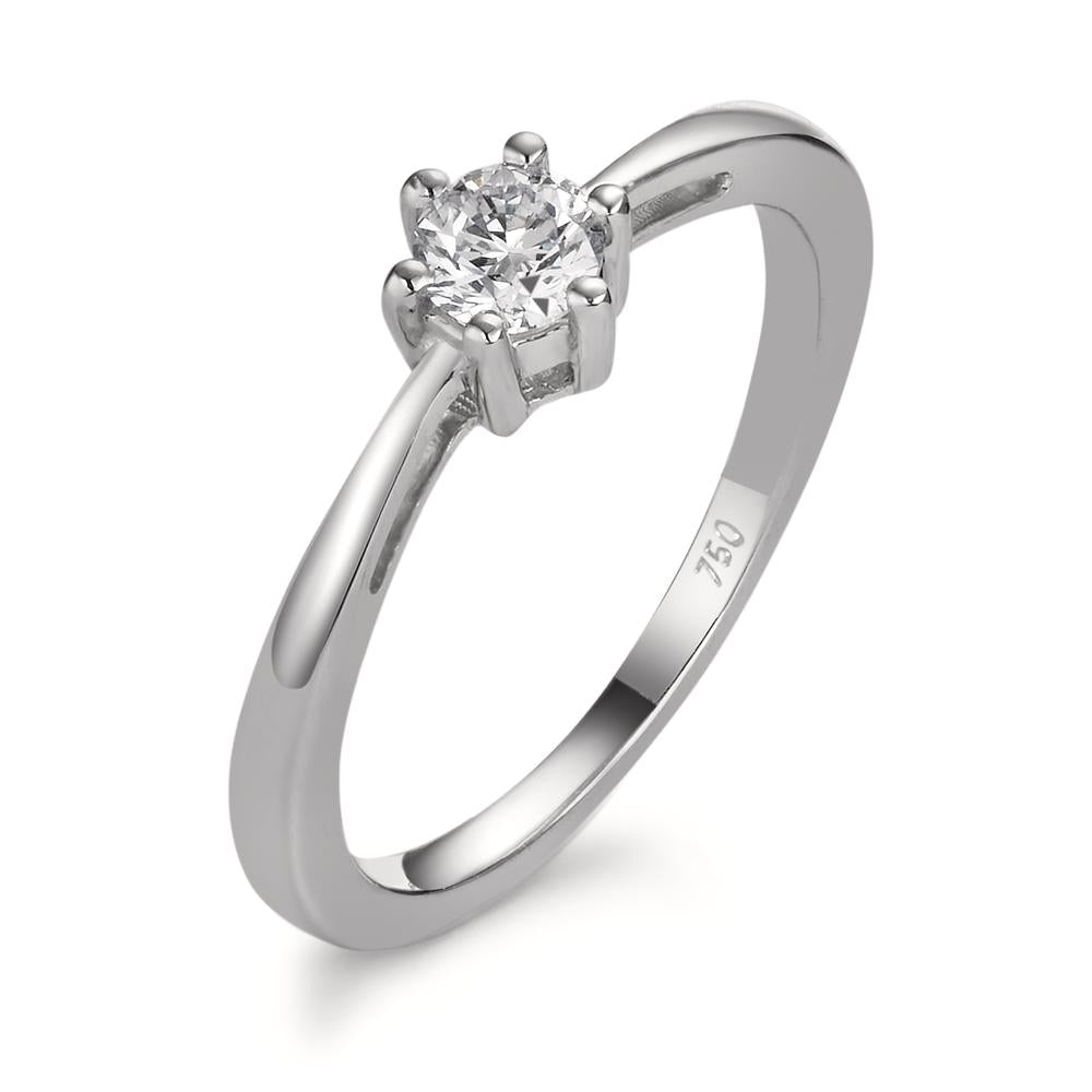Solitaire ring 750/18K hvidguld Diamant 0.25 ct, w-si