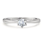 Solitaire ring 750/18K hvidguld Diamant 0.25 ct, w-si