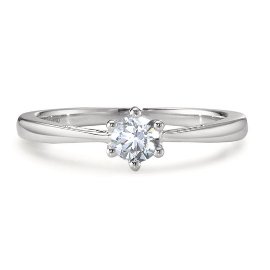 Solitaire ring 750/18K hvidguld Diamant 0.25 ct, w-si