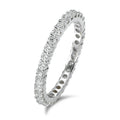Memory ring 750/18K hvidguld Diamant 0.75 ct, w-si
