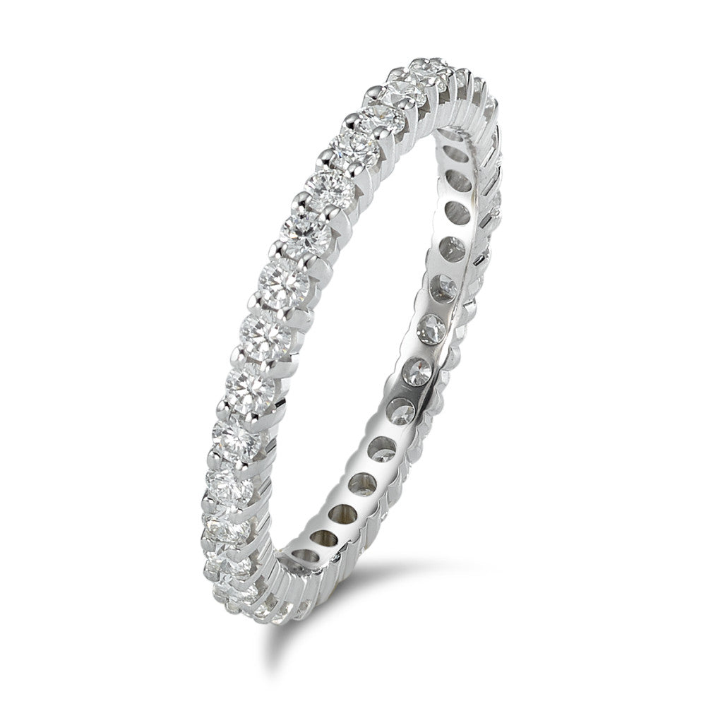 Memory ring 750/18K hvidguld Diamant 0.75 ct, w-si