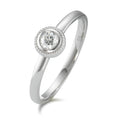 Ringe 750/18K hvidguld Diamant 0.15 ct, w-si