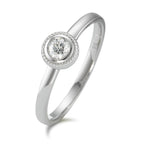Ringe 750/18K hvidguld Diamant 0.15 ct, w-si