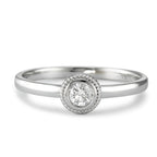 Ringe 750/18K hvidguld Diamant 0.15 ct, w-si