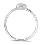 Ringe 750/18K hvidguld Diamant 0.15 ct, w-si