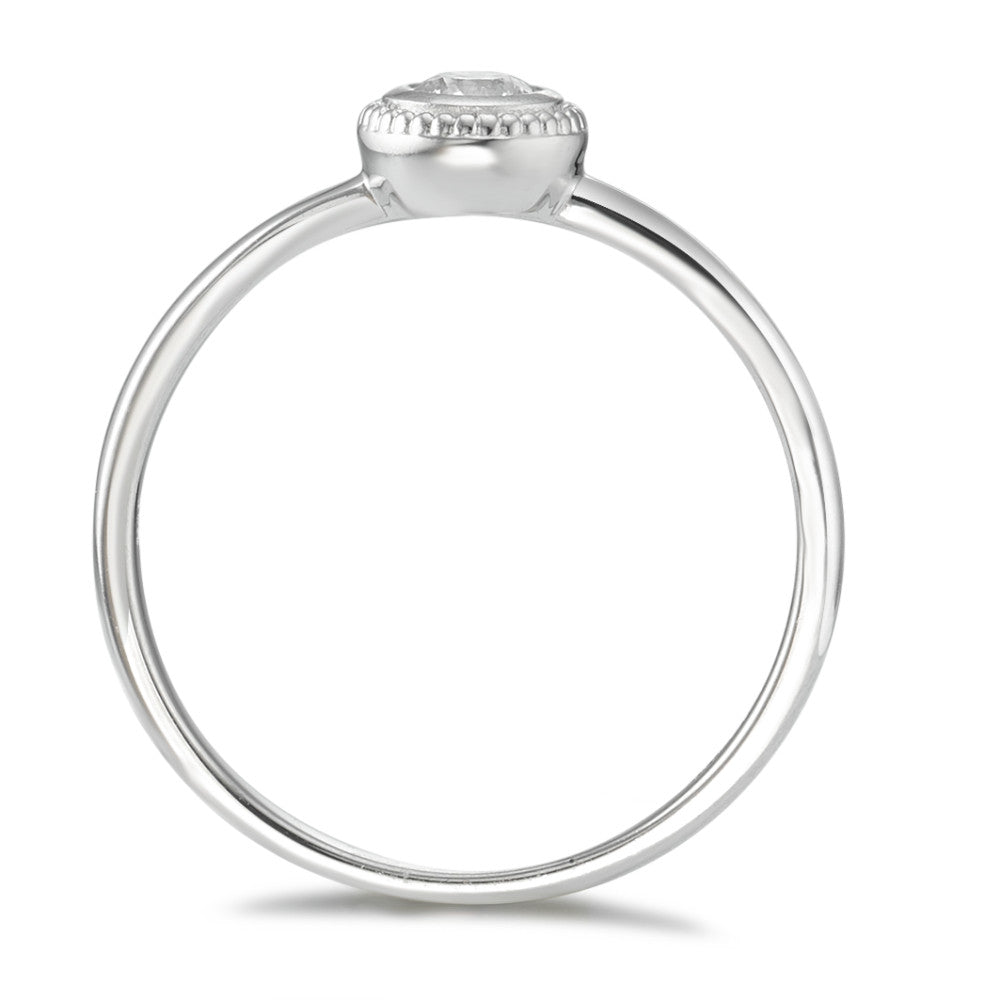 Ringe 750/18K hvidguld Diamant 0.15 ct, w-si