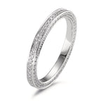 Memory ring 750/18K hvidguld Diamant hvid , 0.50 ct, 155 Sten , w-si