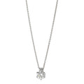 Collier 585/14 K hvidguld Diamant 0.22 ct, w-si 39.5-42 cm