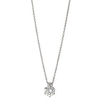 Collier 585/14 K hvidguld Diamant 0.22 ct, w-si 39.5-42 cm