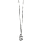 Collier 585/14 K hvidguld Diamant 0.22 ct, w-si 39.5-42 cm